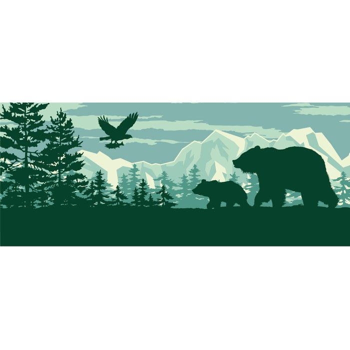 Bear Forest Rear Window Decal