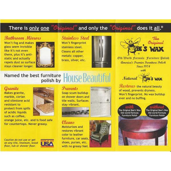 Bee's Wax Polish.