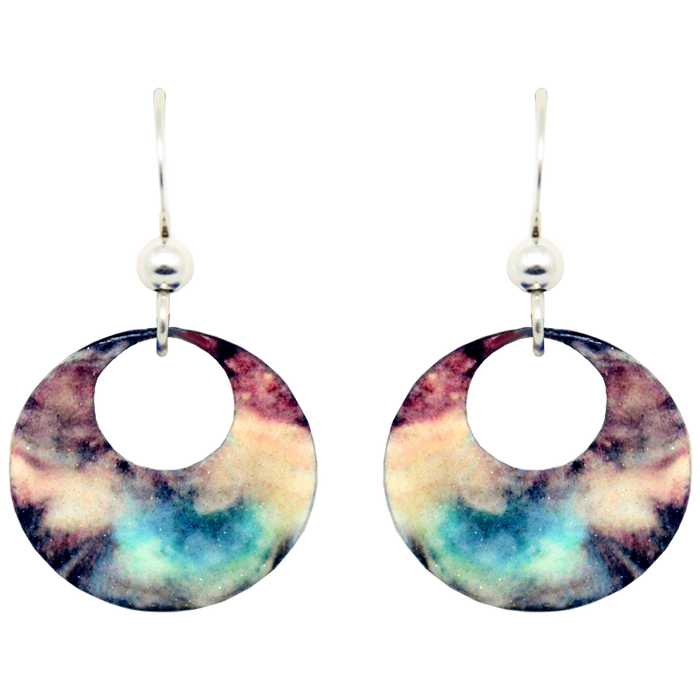 Beginning Open Circle Earrings, Sterling Silver Earwires, Item# 2066