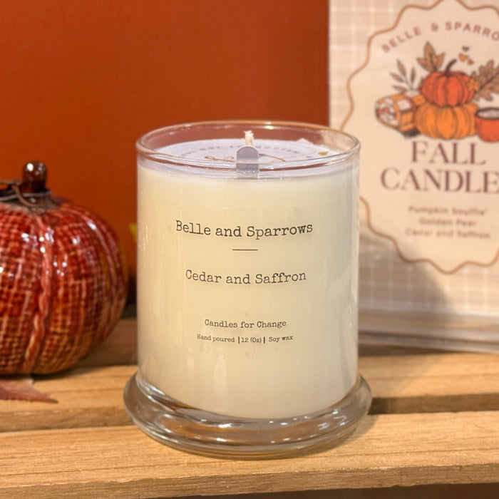 Belle and Sparrows Fall Candle
