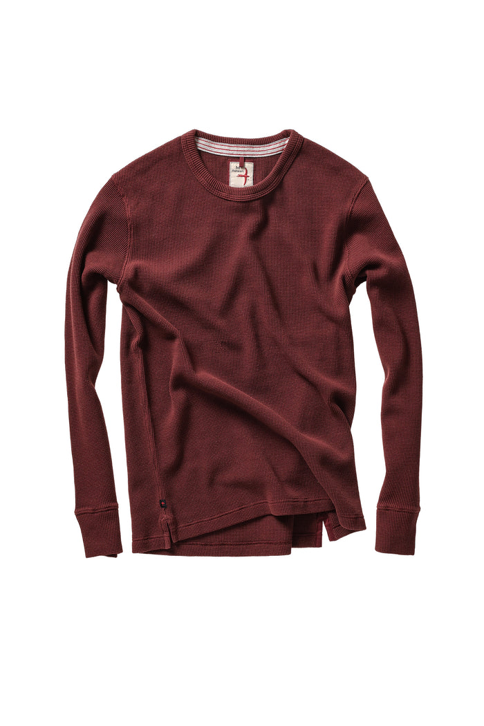 Bi-Waffle Crew - Burgundy