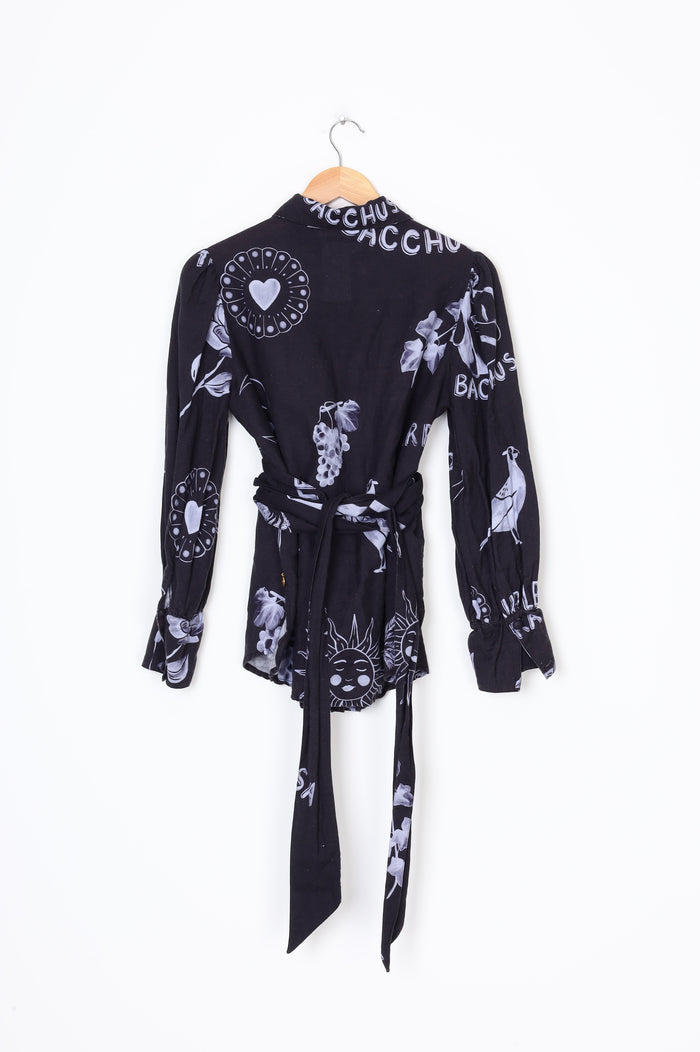 Binny Womens Black Shirt Size 6