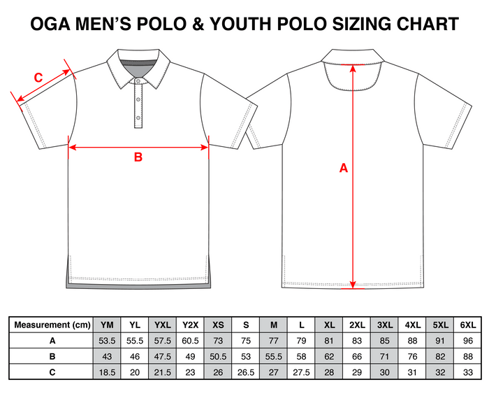 "Birdies Flock" Opihi Blue - OGA Youth Polo - Opihi Blue / Black