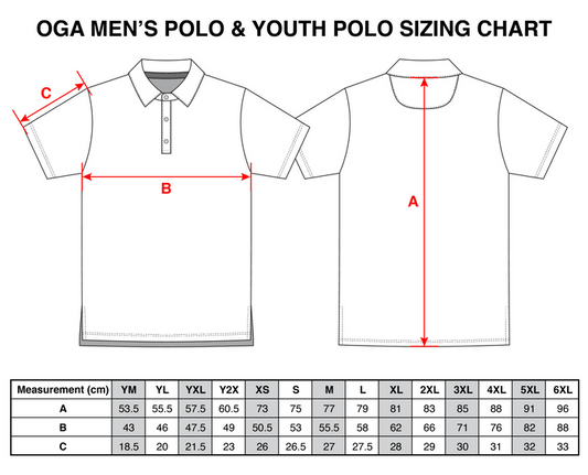 "Birdies Flock" Opihi Blue - OGA Youth Polo - Opihi Blue / Black