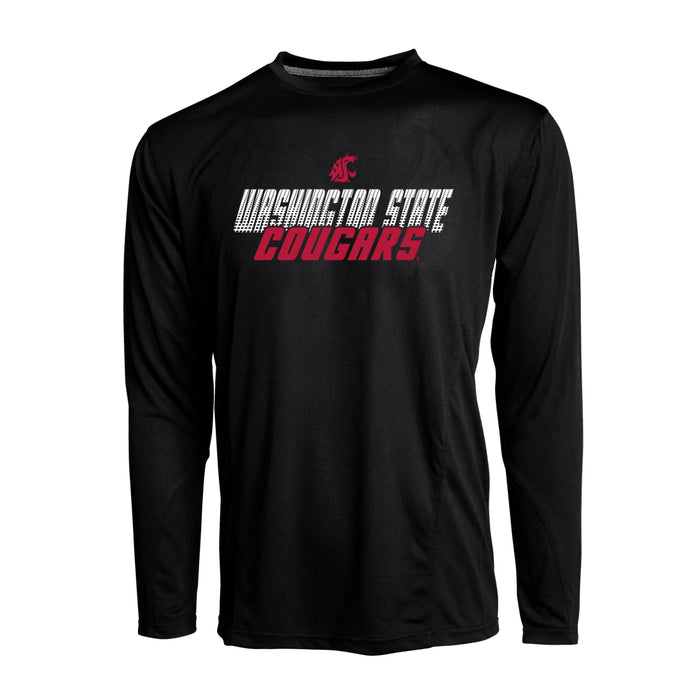 Black Mens Long Sleeve Polyester Cougars Shirt