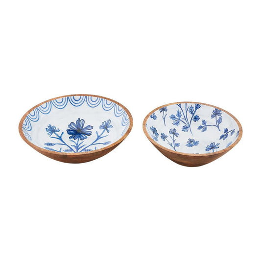 Blue Floral Bowl - Madison's Niche