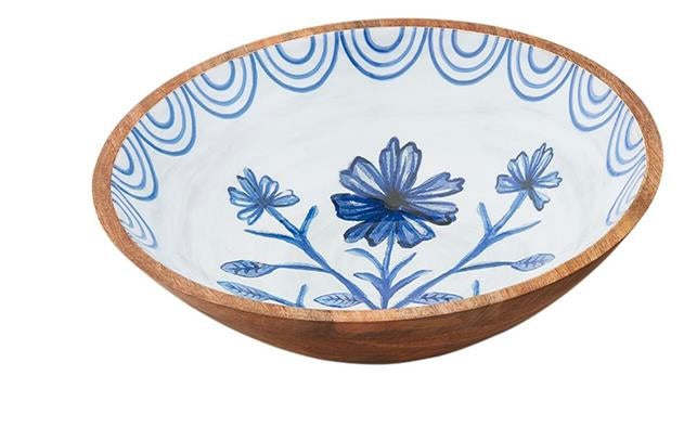 Blue Floral Bowl - Madison's Niche