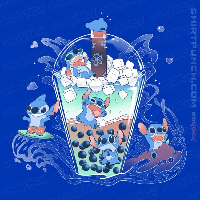 Secret_Shirts Magnets / 3"x3" / Royal Blue Boba Stitch