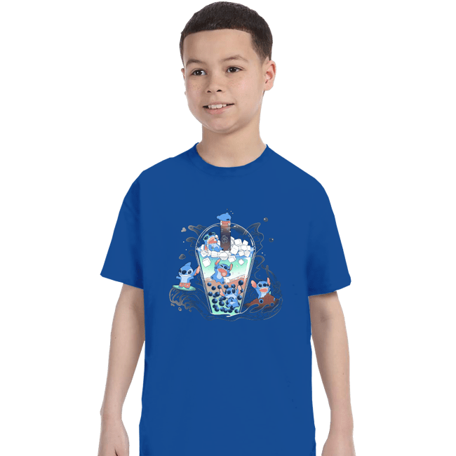 Secret_Shirts T-Shirts, Youth / XS / Royal Blue Boba Stitch