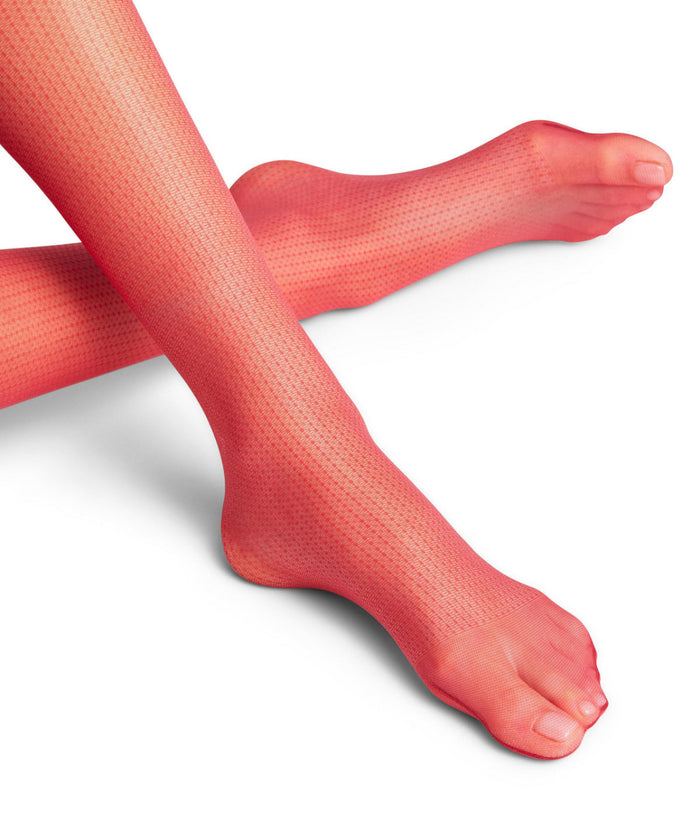 Falke Ruby Red Patterned Tights