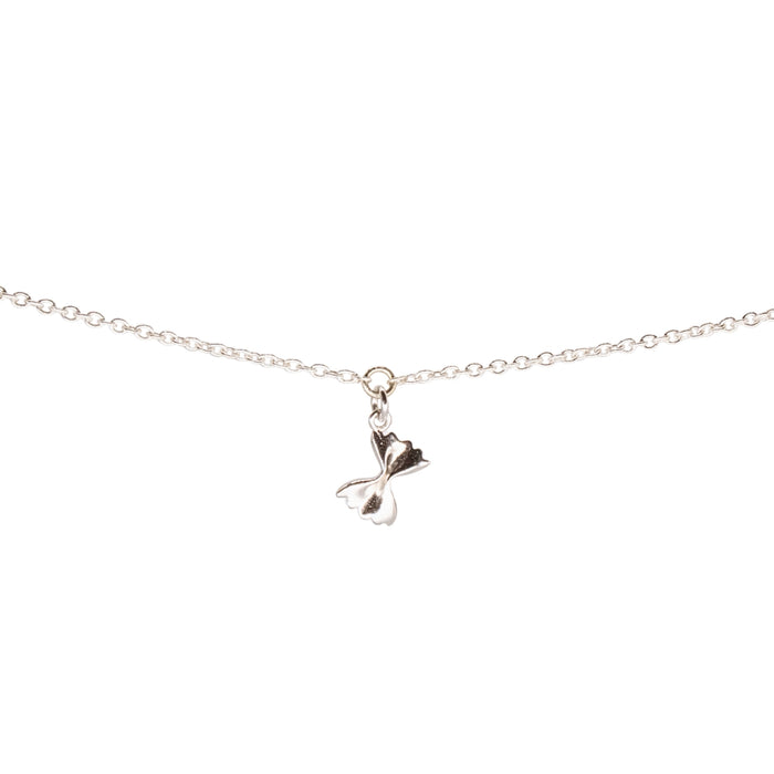 Bow Tie Pasta Charm, Sterling Silver