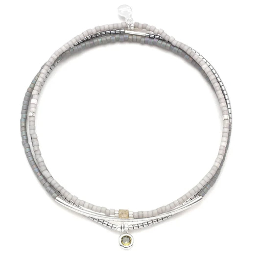 Bracelet Trio- Frost/Silver - Madison's Niche