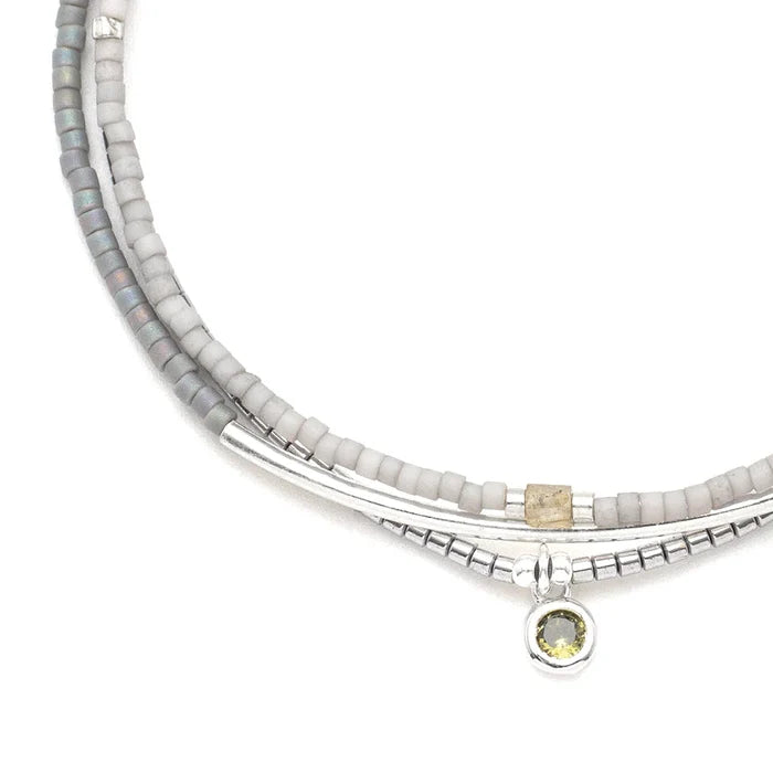 Bracelet Trio- Frost/Silver - Madison's Niche