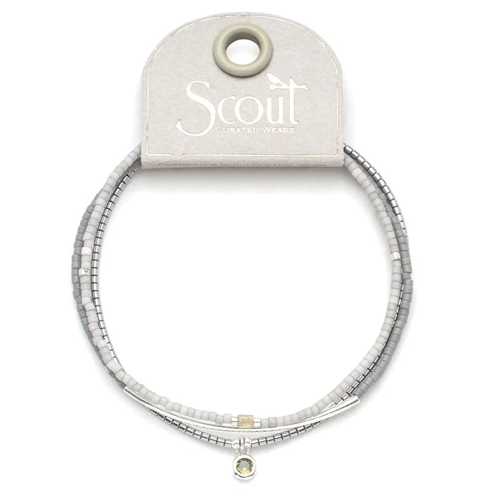 Bracelet Trio- Frost/Silver - Madison's Niche
