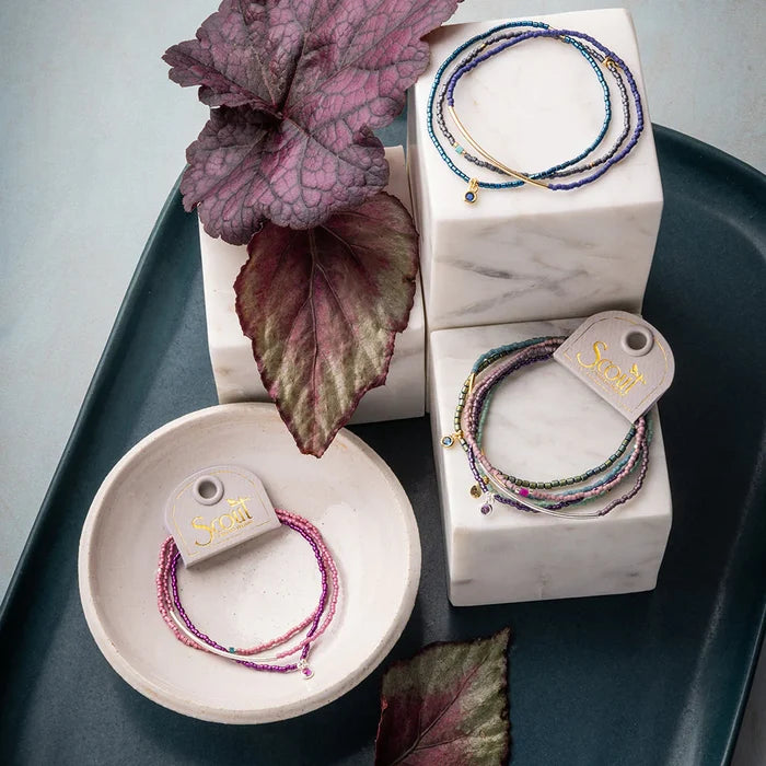 Bracelet Trio- Turquoise/Gold - Madison's Niche