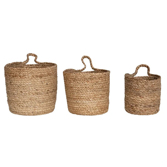 Braided Jute Basket - Madison's Niche