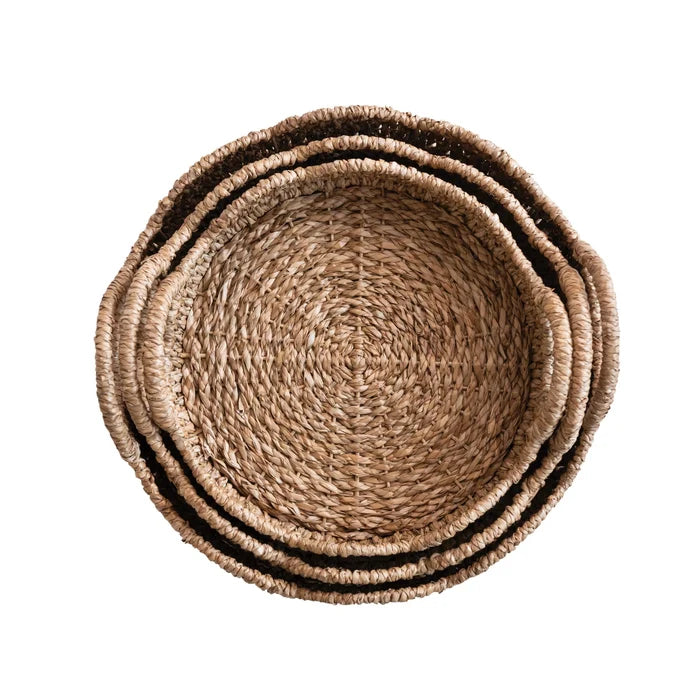 Braided Tray with Scallop Edge - Madison's Niche