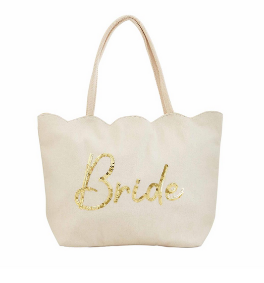 Bride Scallop Tote - Madison's Niche