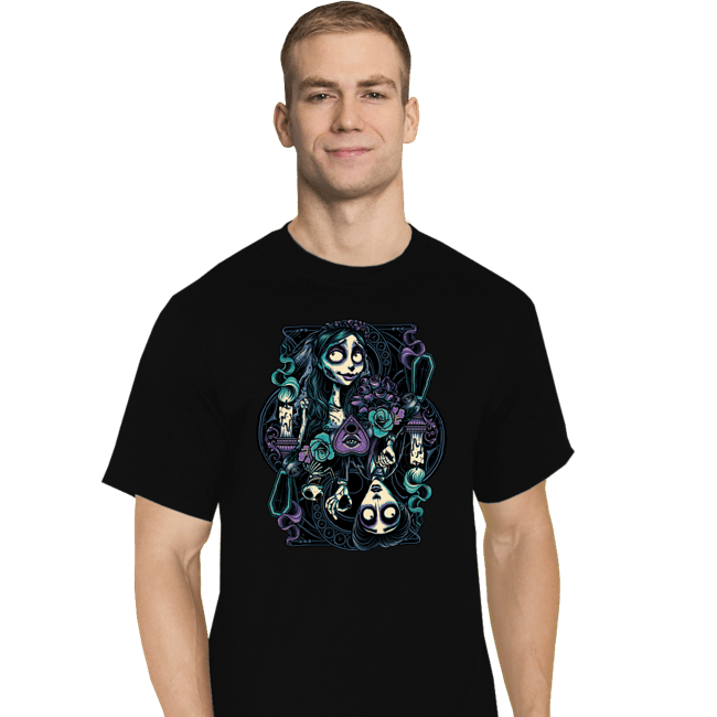Daily_Deal_Shirts T-Shirts, Tall / Large / Black Bride & Victor Card