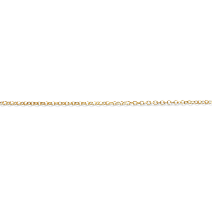 Permanent Jewelry, Cable Chain, 14k Solid Yellow Gold by the Inch