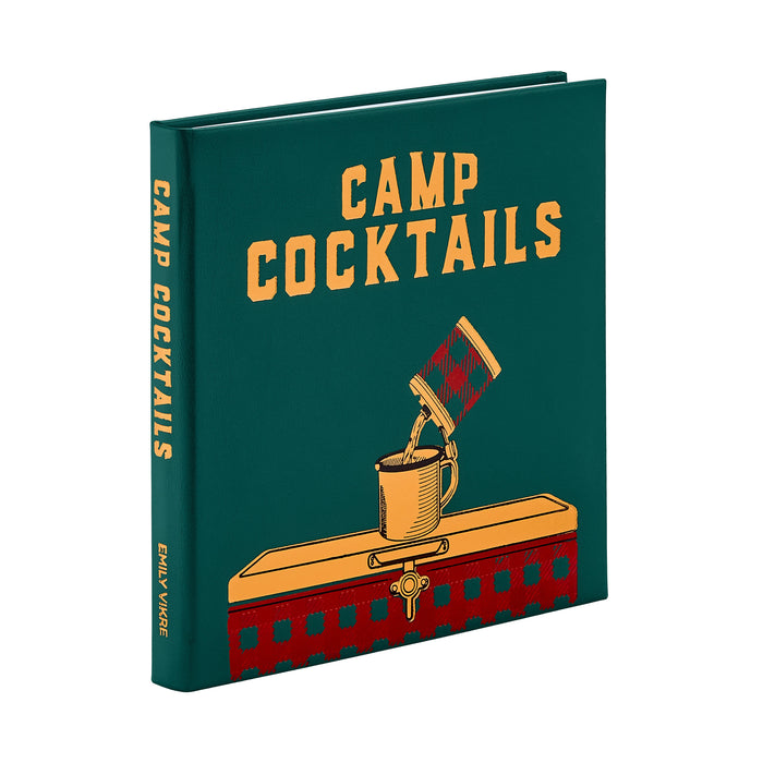 Camp Cocktails - Green Leather Bound Book