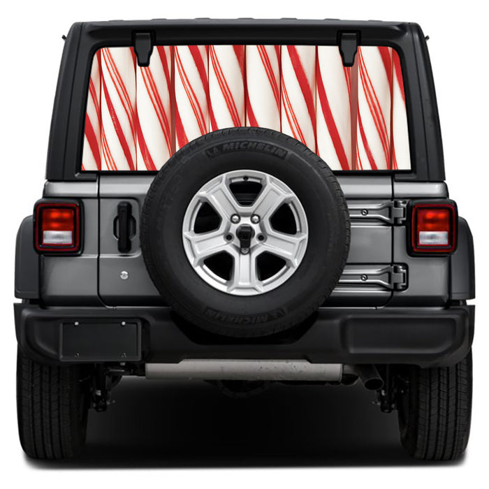 Candy Stripe Rear Window Decal