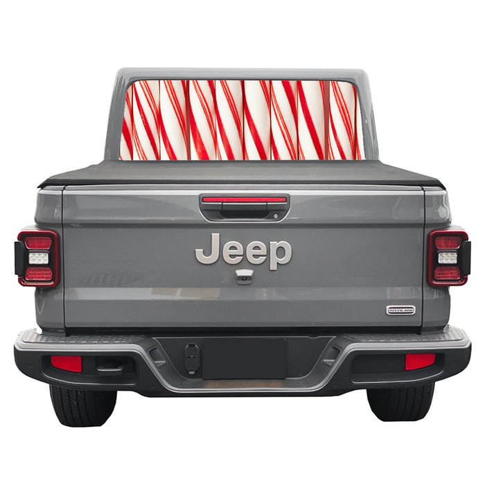 Candy Stripe Rear Window Decal