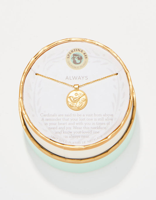 Cardinal Necklace in Gold - Madison's Niche
