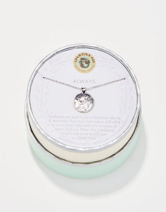 Cardinal Necklace in Silver - Madison's Niche
