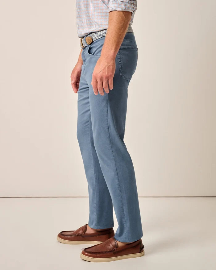 Carmel Sateen 5 Pocket Pant in Blue Horizon - Madison's Niche