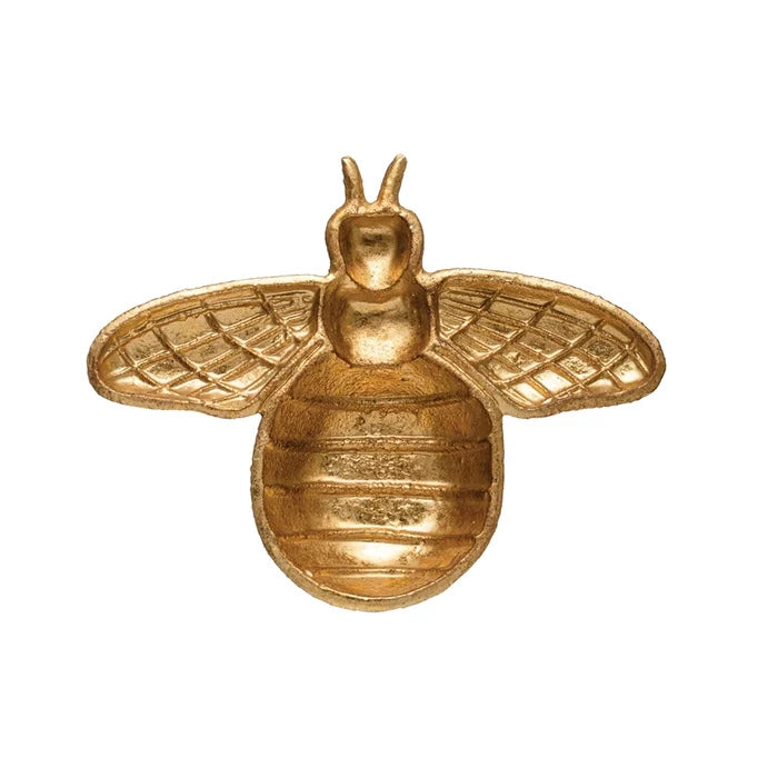 Cast Iron Gold Bee Dish - Madison's Niche