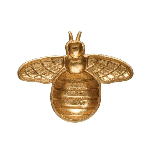 Cast Iron Gold Bee Dish - Madison's Niche