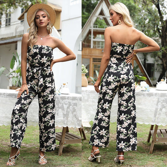 Casual Off Shoulder Jumpsuit