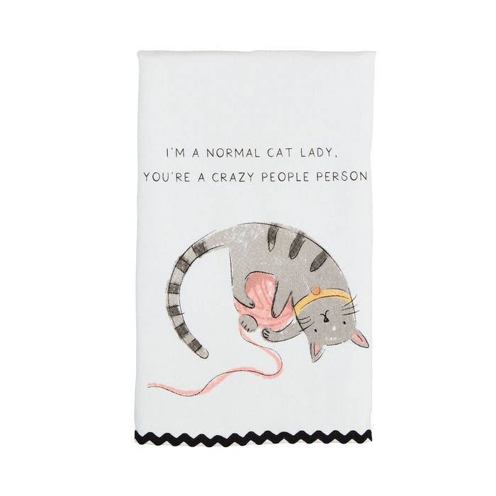Cat Ric Rac Towel - Madison's Niche