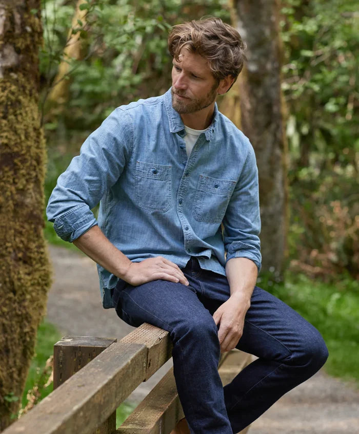 Chambray Utility Shirt - Madison's Niche