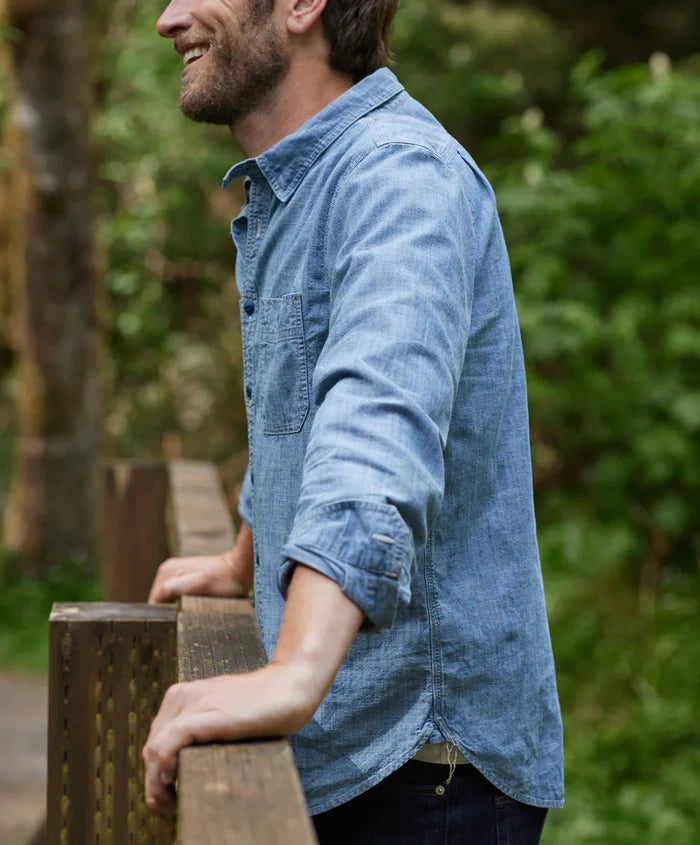 Chambray Utility Shirt - Madison's Niche