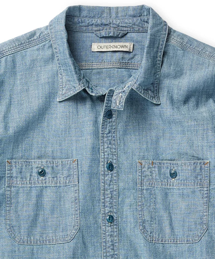 Chambray Utility Shirt - Madison's Niche