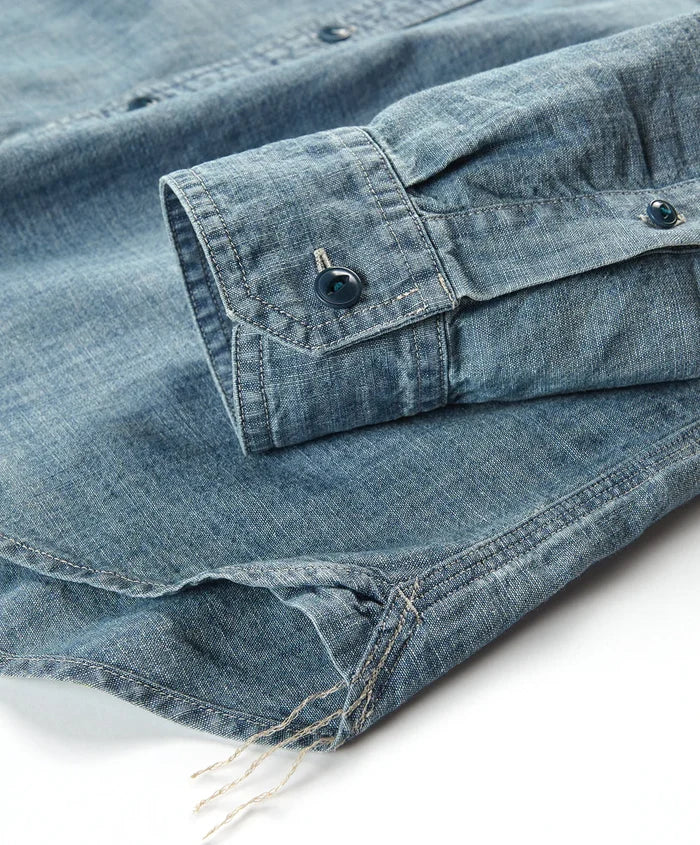 Chambray Utility Shirt - Madison's Niche