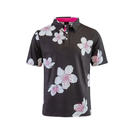 "Cherreh" Sakura Night - OGA Youth Polo - Night / Pink