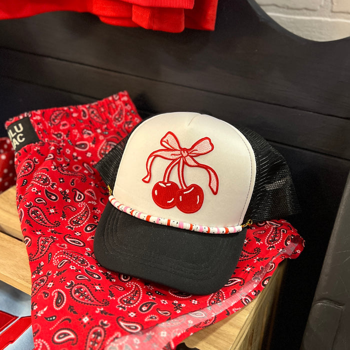 Cherry & Bow Cap