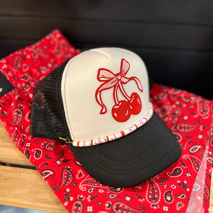 Cherry & Bow Cap