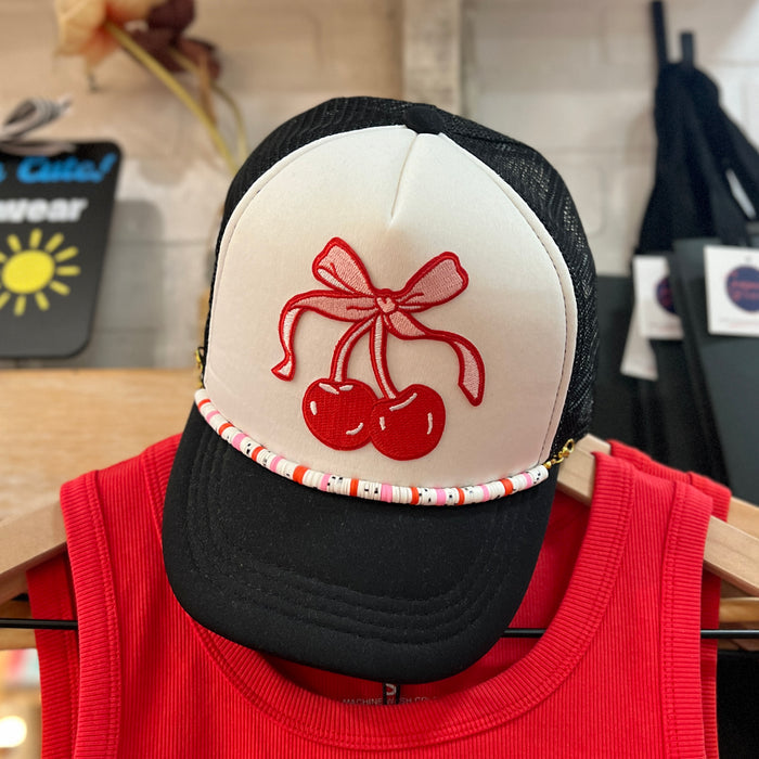 Cherry & Bow Cap