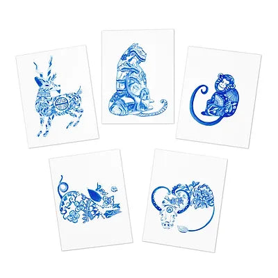 Chinese Zodiac Chinoiserie Calendar 2025.