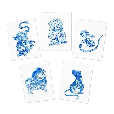 Chinese Zodiac Chinoiserie Calendar 2025.