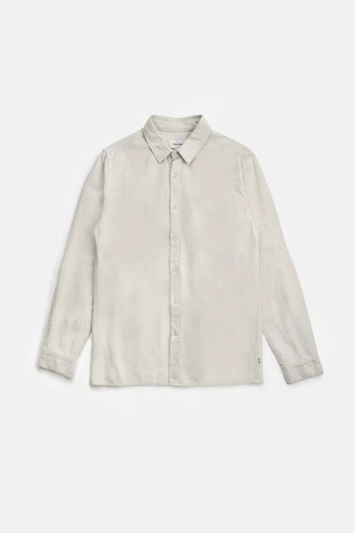 Classic Linen Long Sleeve Shirt in Sand - Madison's Niche