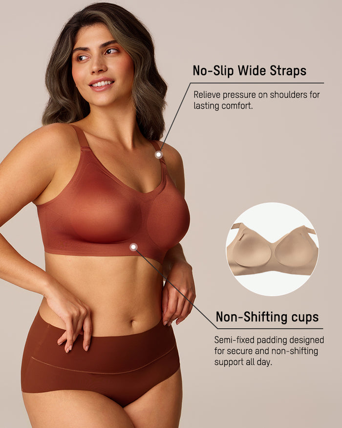 CloudLift™ bra Luxury Satin Seamless Wireless Support Bra