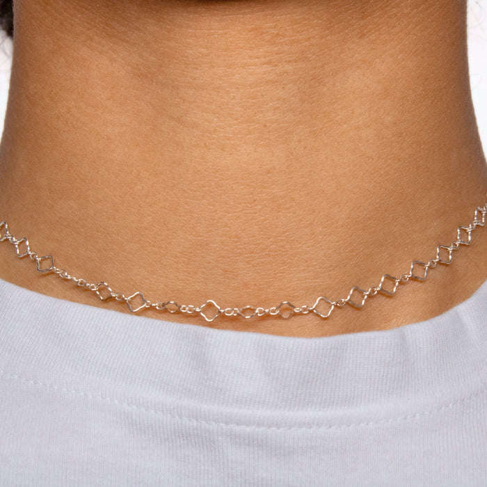 Clover Chain, Sterling Silver By The Bracelet