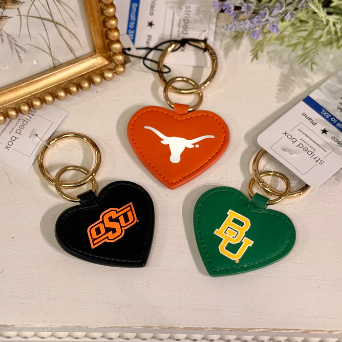 Collegiate Game Day Heart Charm