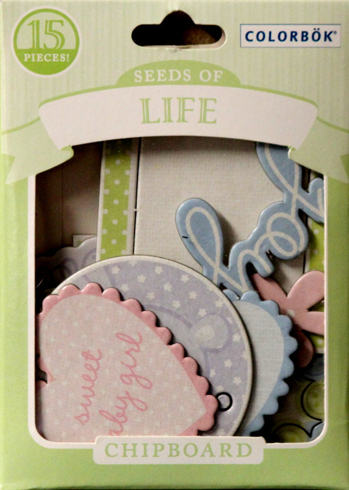 Colorbok Seeds Of Life Die-Cut Chipboard Embellishments - SCRAPBOOKFARE