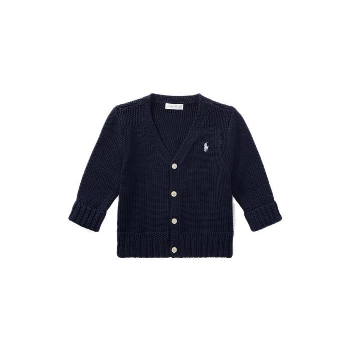 Cotton V-Neck Cardigan - Madison's Niche